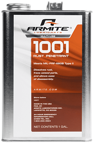 Armite 1001 Hydrocarbon Rust Penetrant (MIL-PRF-680B, Type II)